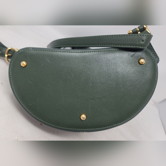Loewe Dark Green Backpack with Gold Details - Picture 8 of 13